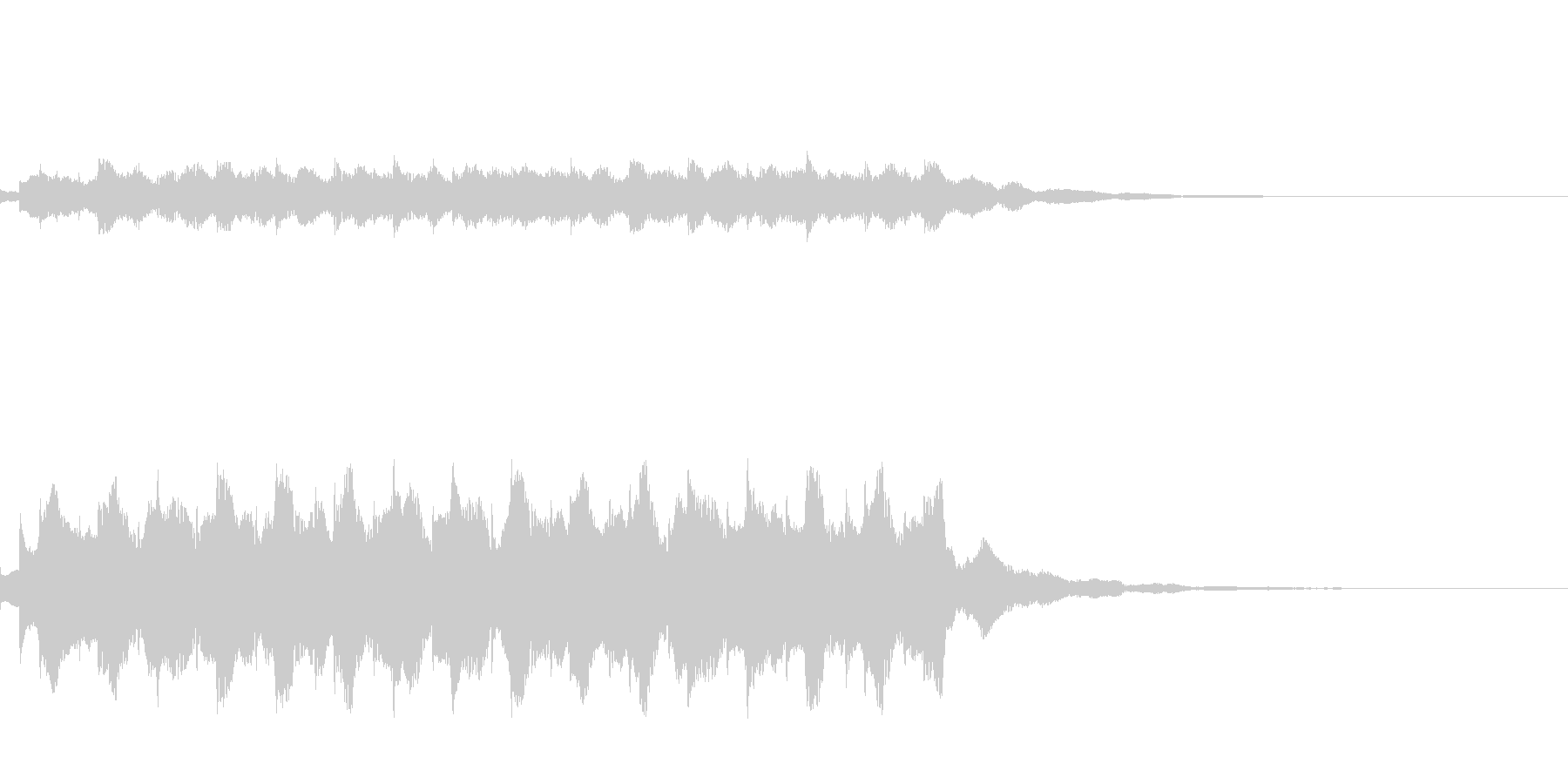 宇宙旅行に行く際の音楽の未再生の波形
