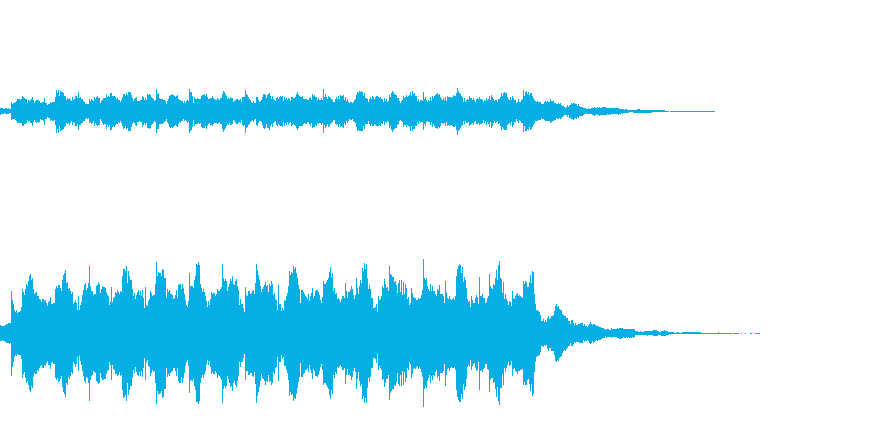 宇宙旅行に行く際の音楽の再生済みの波形