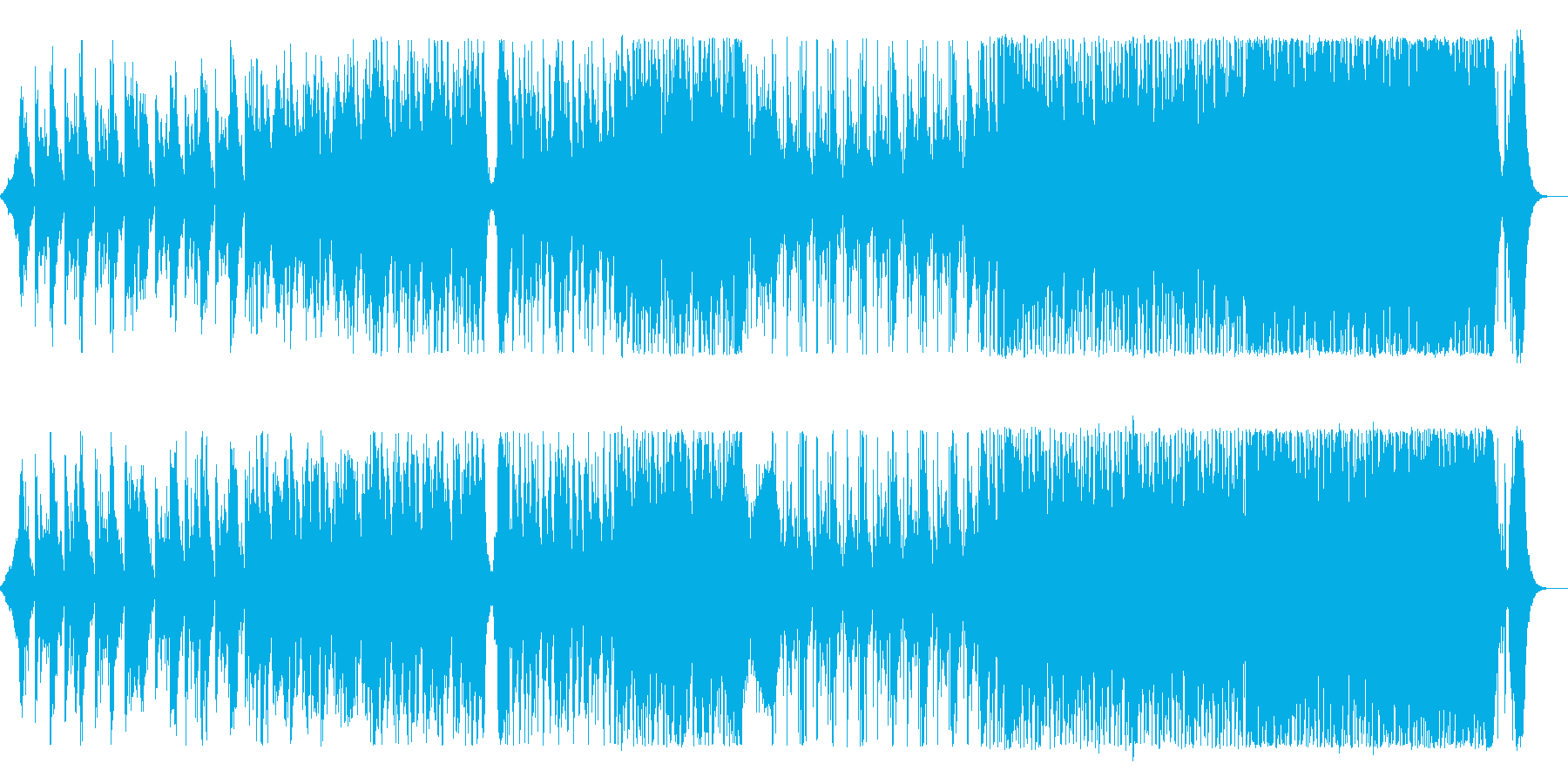 緊迫感のある対峙曲の再生済みの波形