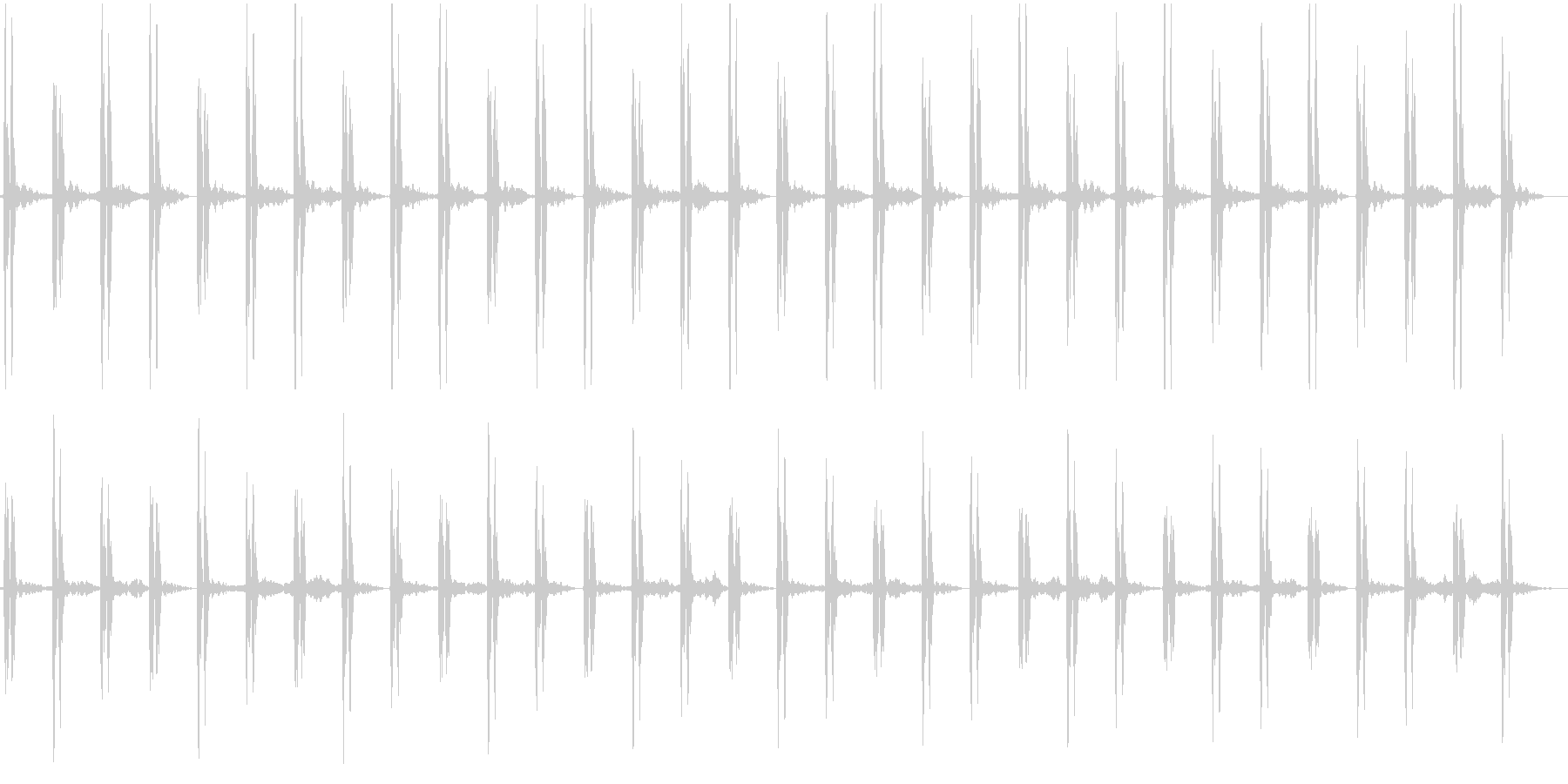心臓の鼓動音+緊迫感を高めるSEの未再生の波形