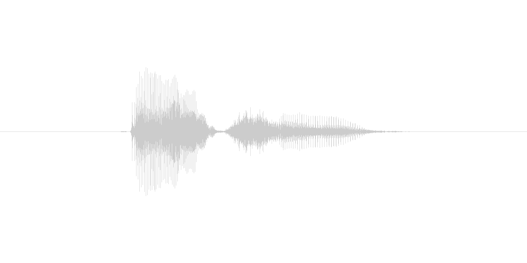 Answer (発音)answer, …の未再生の波形