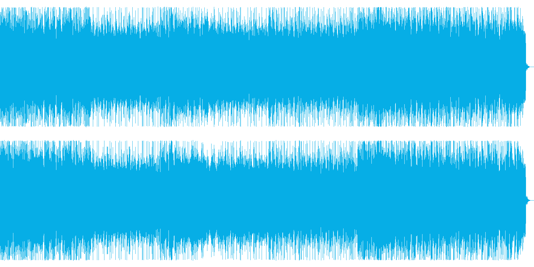 戦闘シーン向けリフ主体のメタル 戦闘曲の再生済みの波形