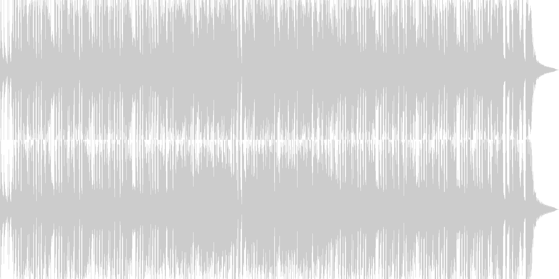 ブラスメインのファンキーな曲の未再生の波形