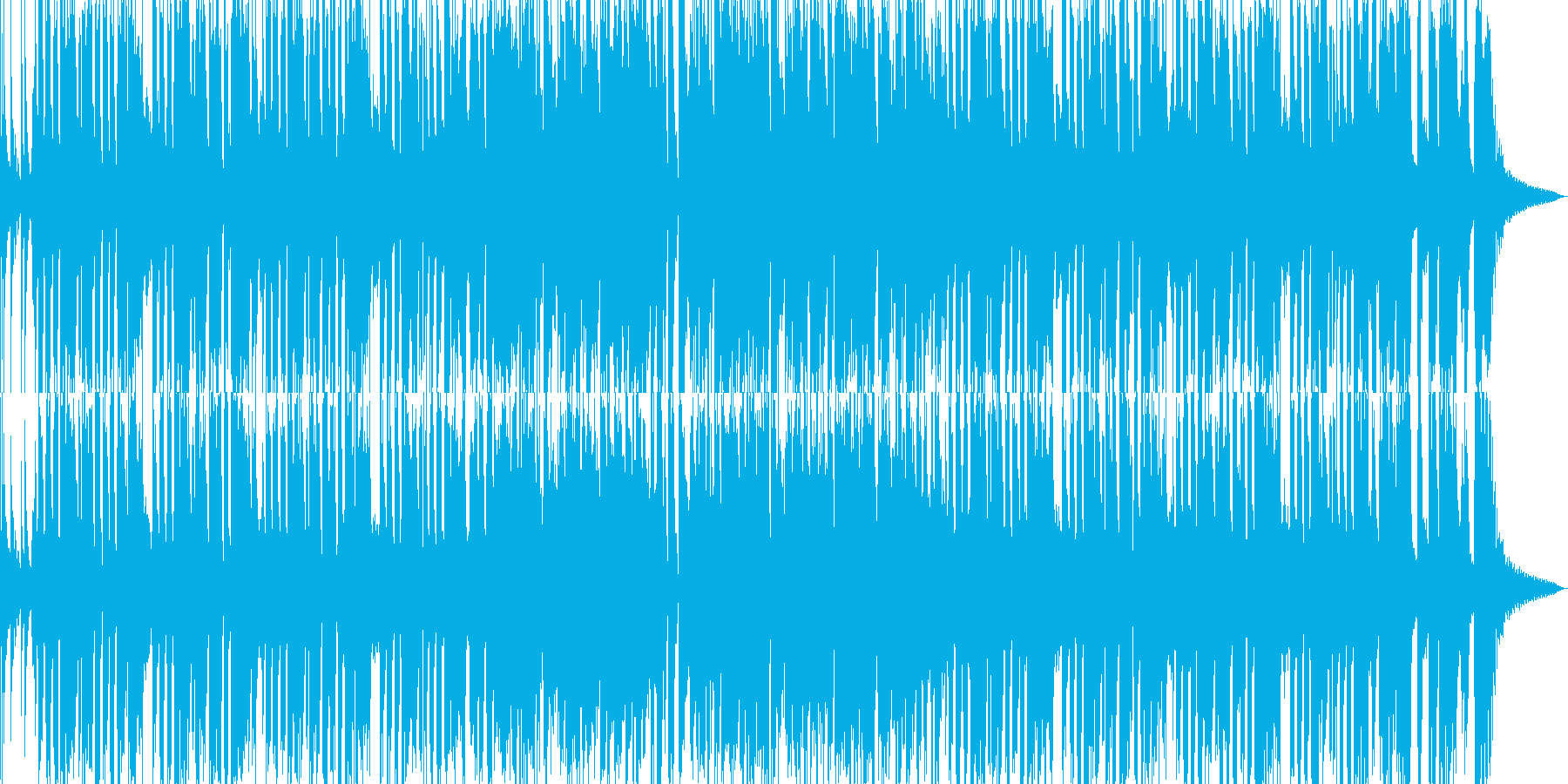 ブラスメインのファンキーな曲の再生済みの波形