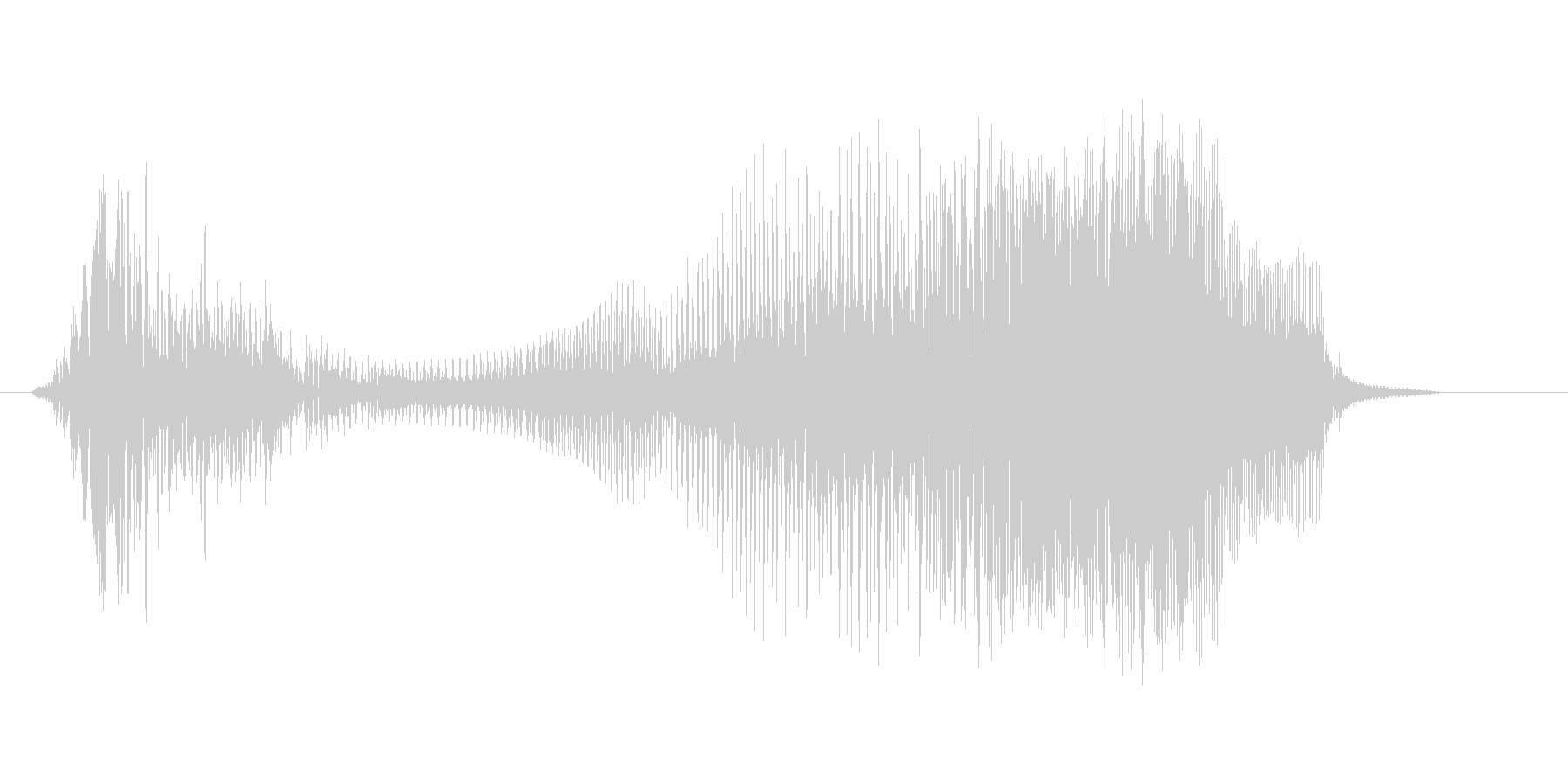 うおおっ!(Type-E)の未再生の波形