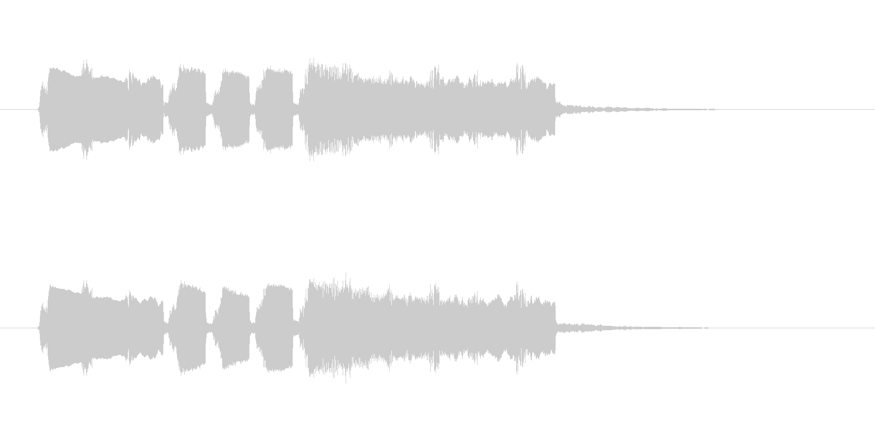 フィーンというひょうきんなシンセ音の未再生の波形