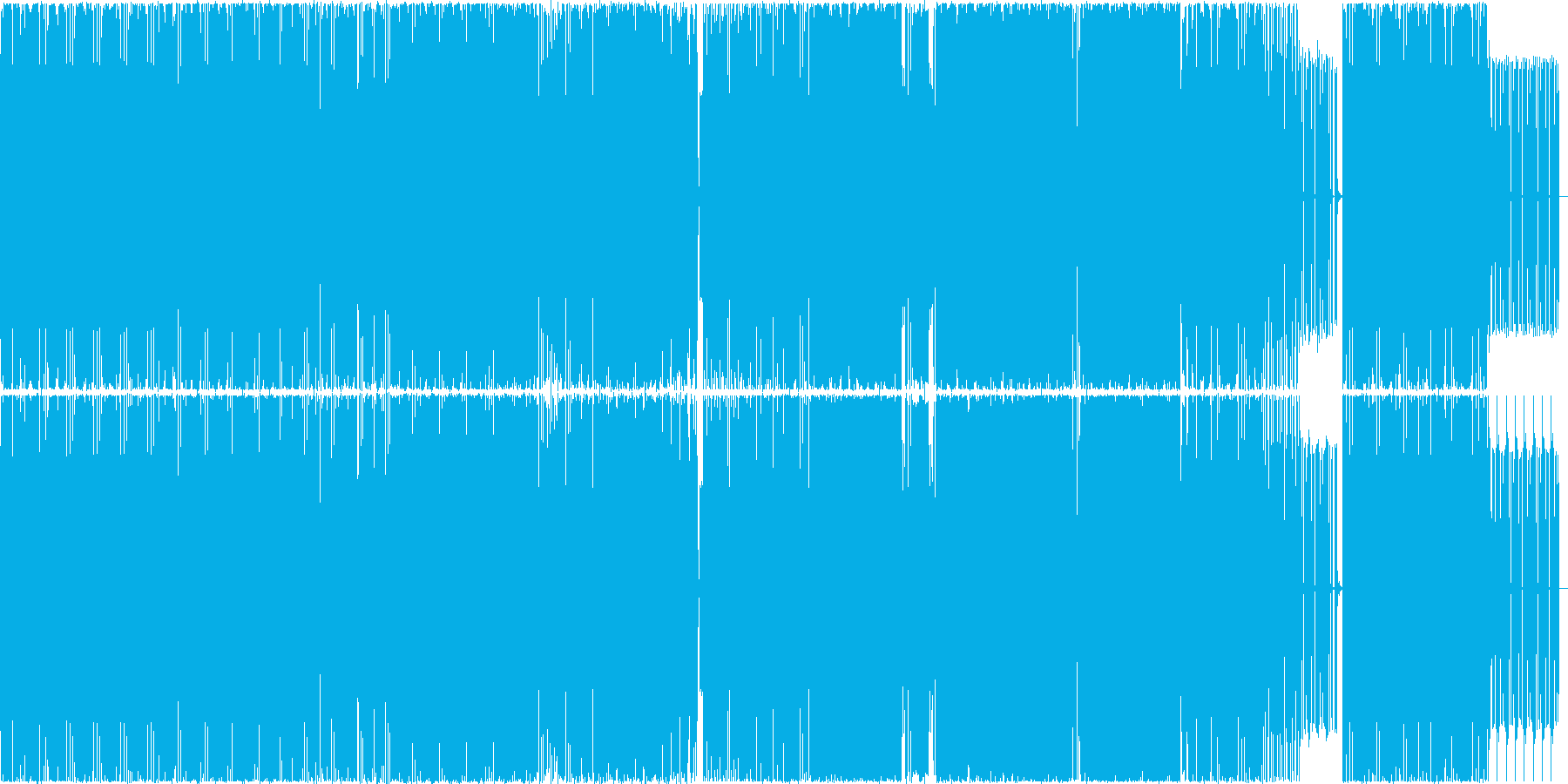 謎めいて淡々としたミニマルテクノの再生済みの波形