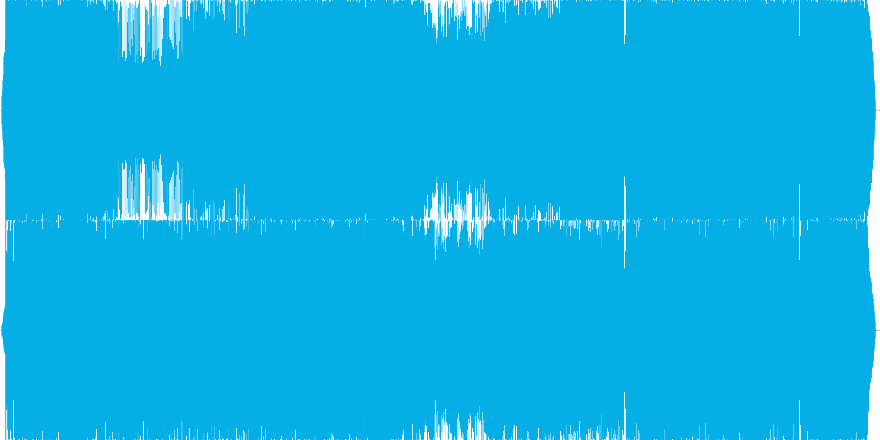 戦闘曲_ロック_疾走感のあるバンド曲の再生済みの波形