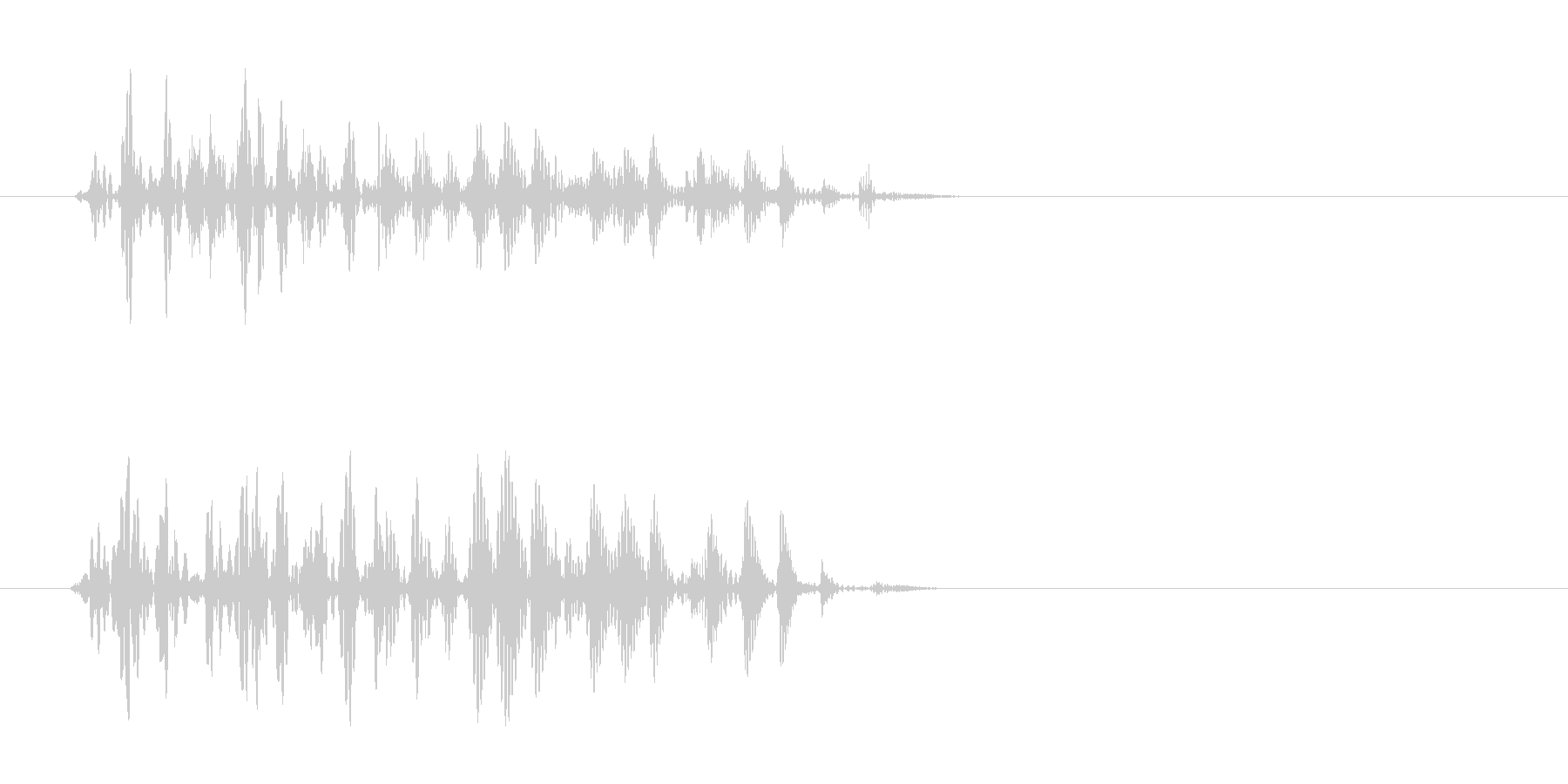 グエェ(失敗した時の効果音)の未再生の波形