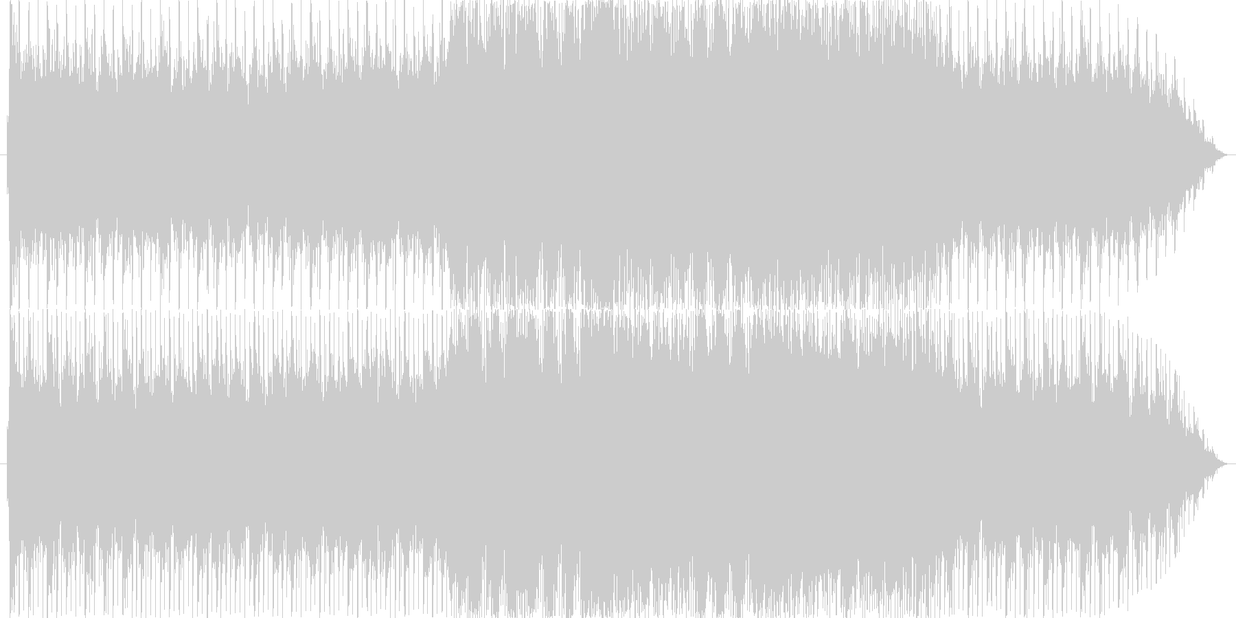 混沌とした世界をイメージしたBGMの未再生の波形