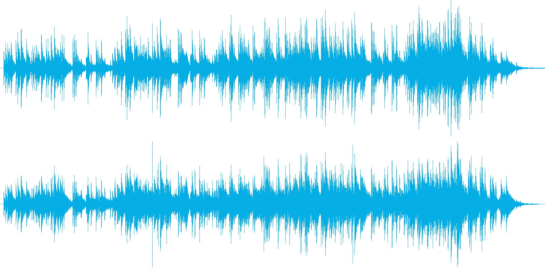 ギターデュオによるヒーリング音楽です。の再生済みの波形