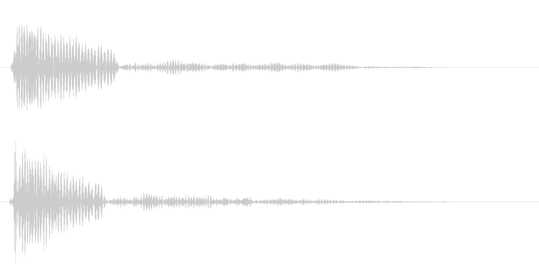 チュ〜ッ(小鳥のさえずり音・警戒音)の未再生の波形