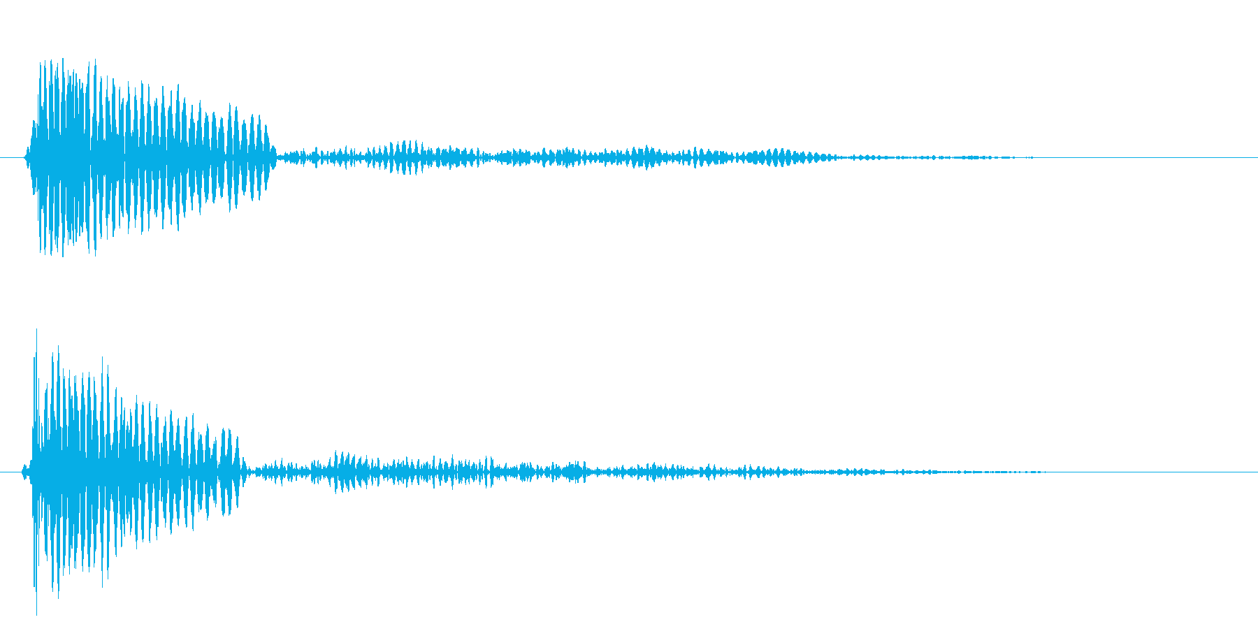 チュ〜ッ(小鳥のさえずり音・警戒音)の再生済みの波形
