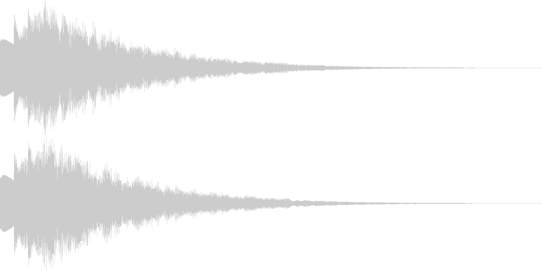 キラキラ 決定音 成功音の未再生の波形