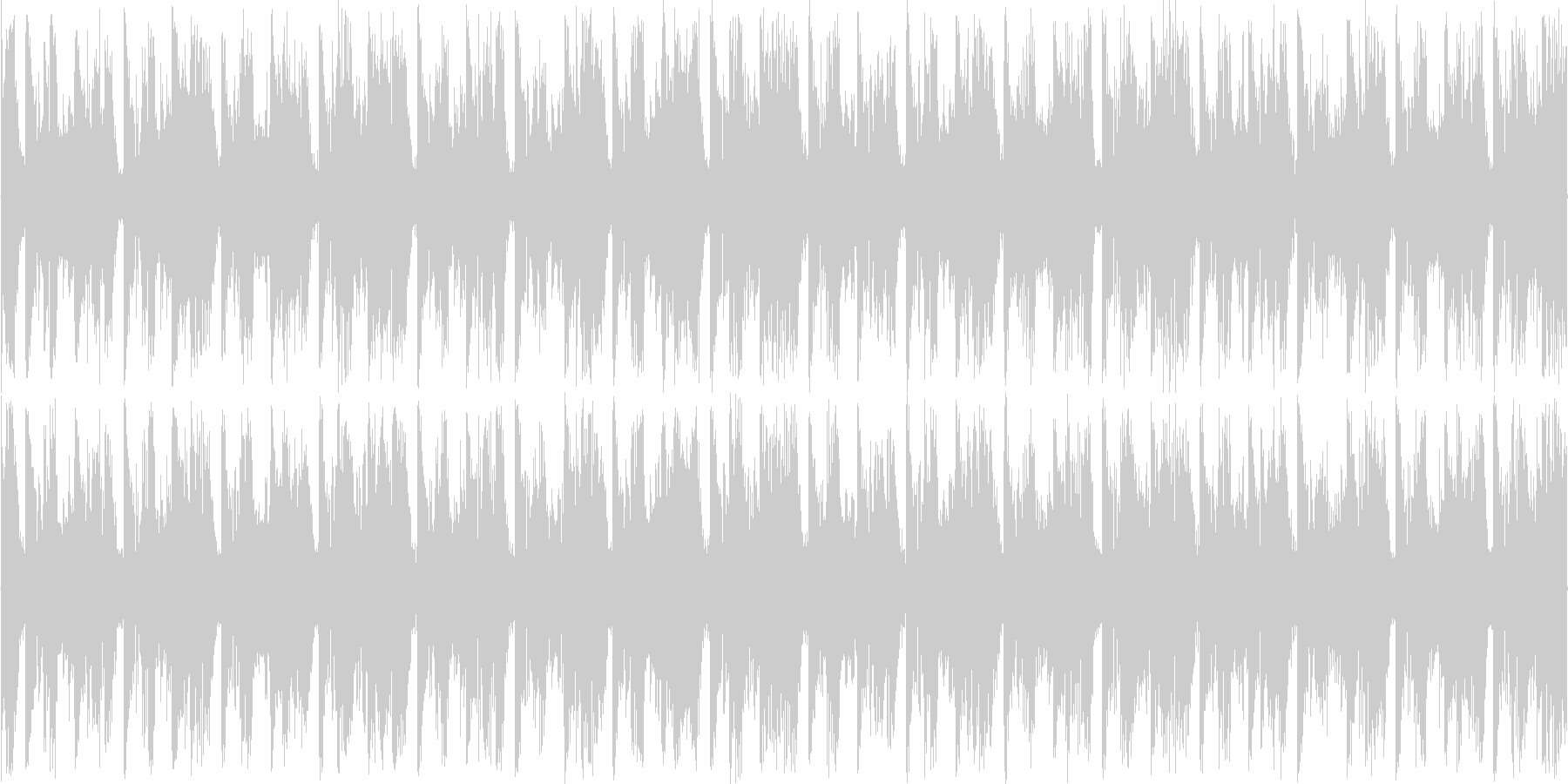 ハウスのリズムを強調した楽曲です。の未再生の波形