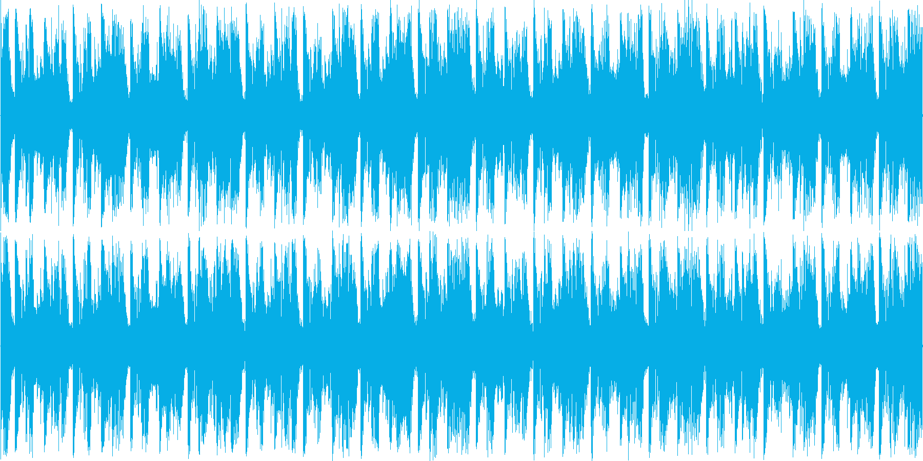 ハウスのリズムを強調した楽曲です。の再生済みの波形