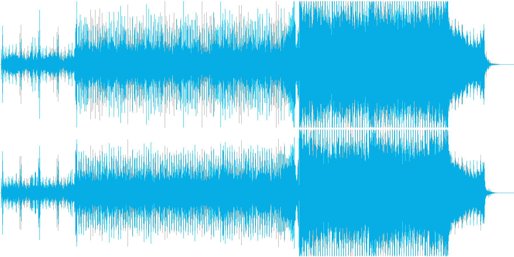 革新的 未来に繋がっていくようなCM曲の再生済みの波形