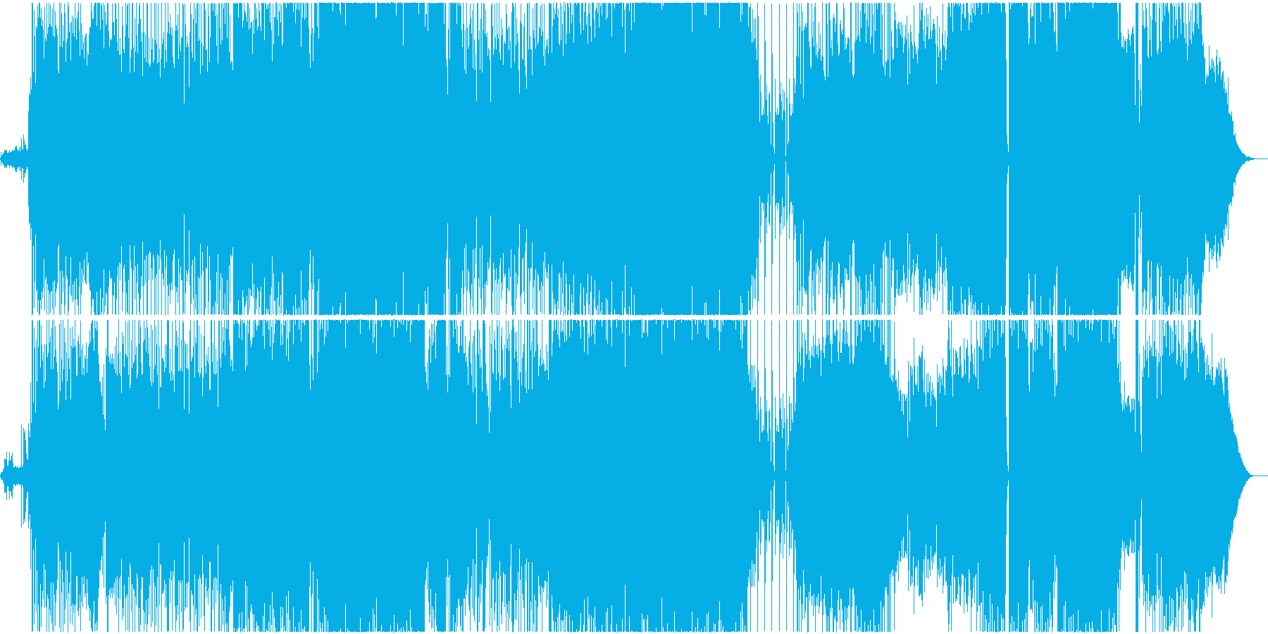 レゲエ調の夏ソングの再生済みの波形