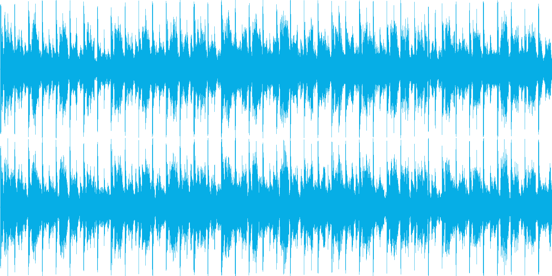可愛らしい電子音が特徴のテクノの再生済みの波形