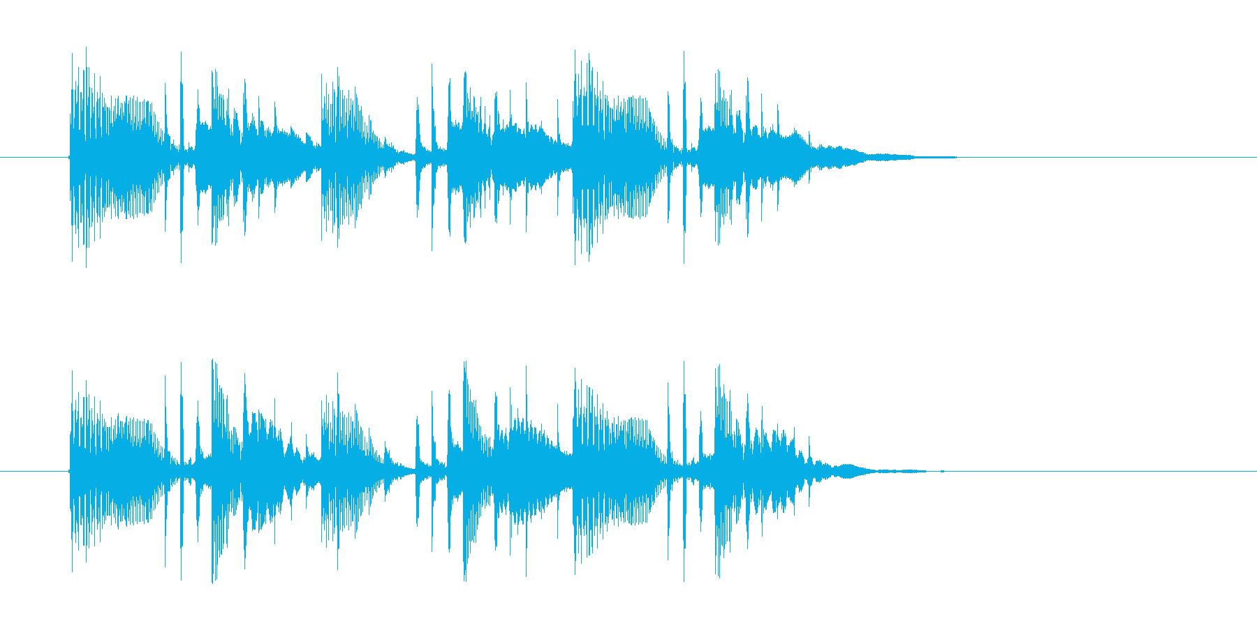 ゆったりと落ち着いた幻想的な音楽の再生済みの波形