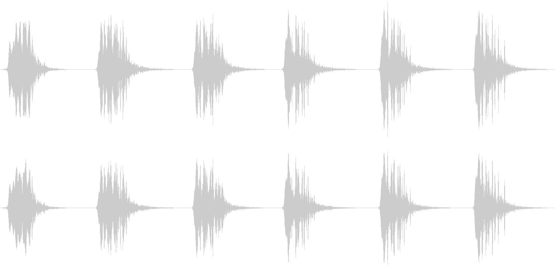 オジロワシの鳴き声の未再生の波形