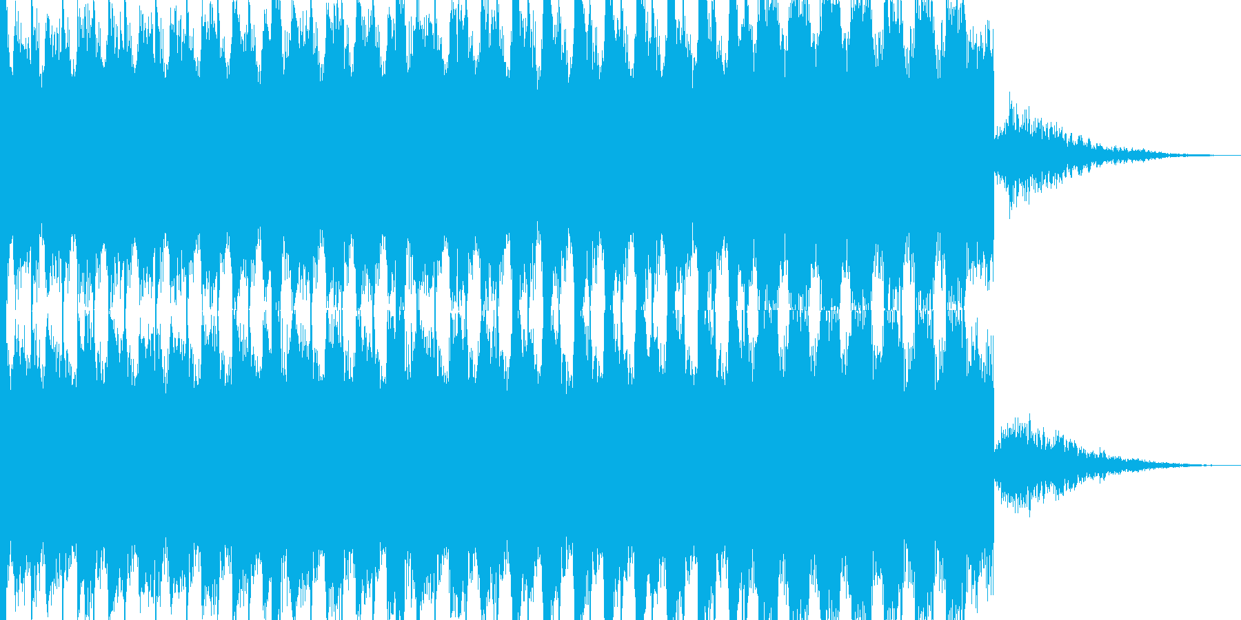 EDMシンセ&ドラムロールビルドアップの再生済みの波形