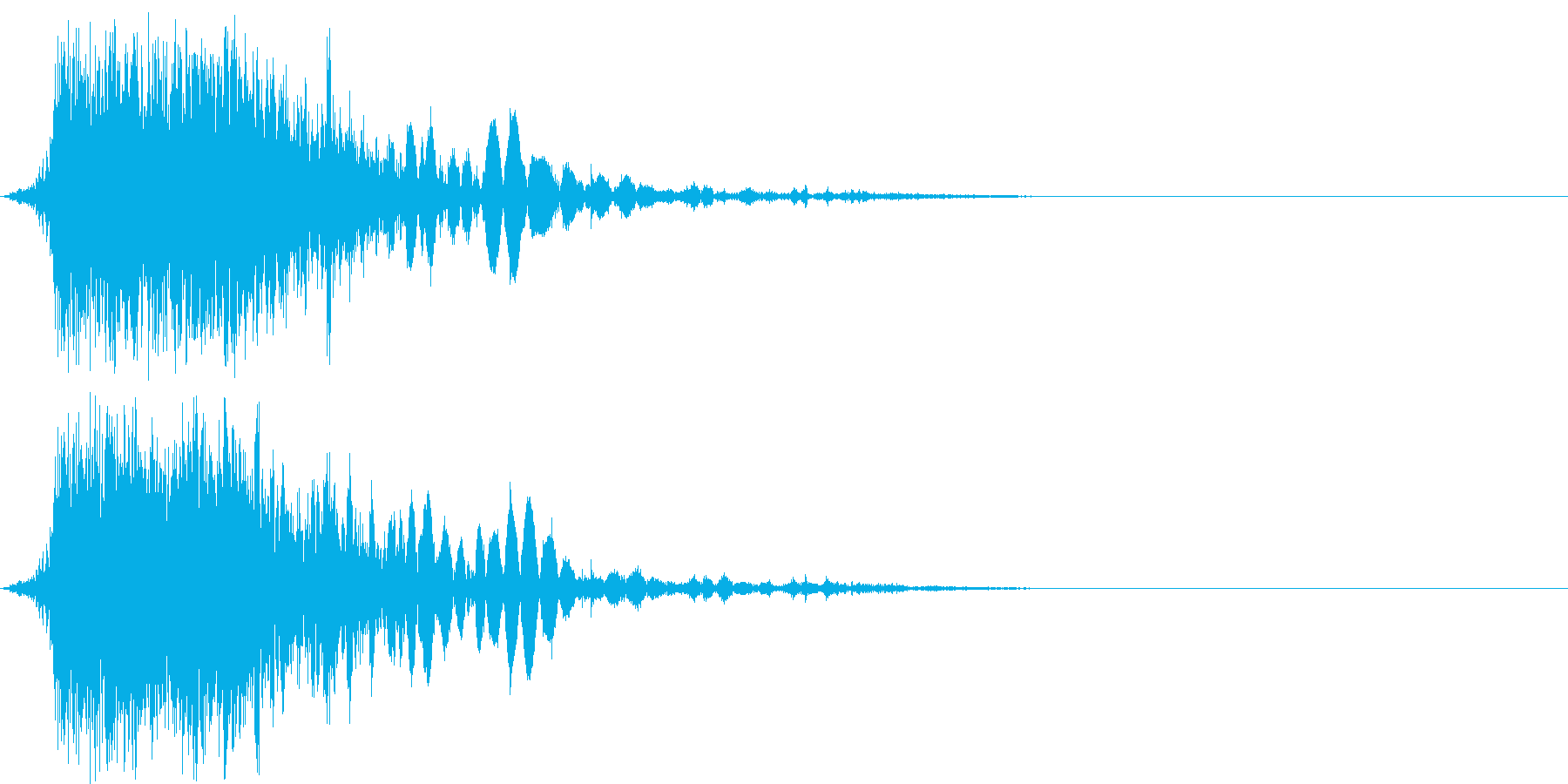 斬撃音(刀や剣で斬る/刺す効果音)06cの再生済みの波形