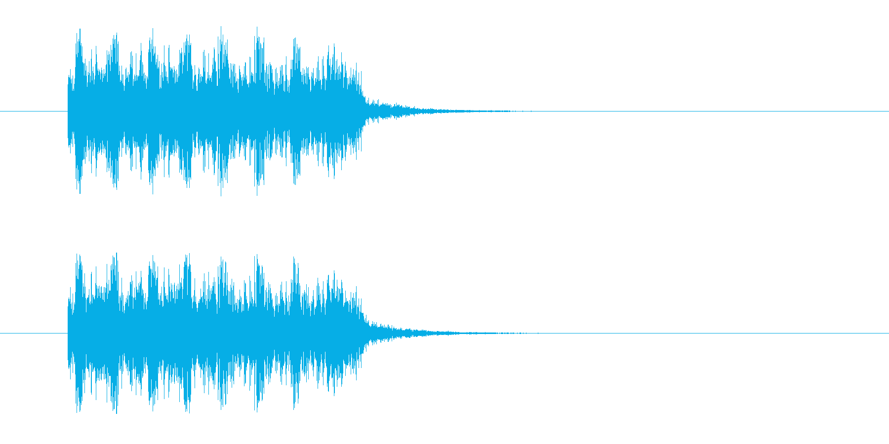 ロックバンドなジングルの再生済みの波形