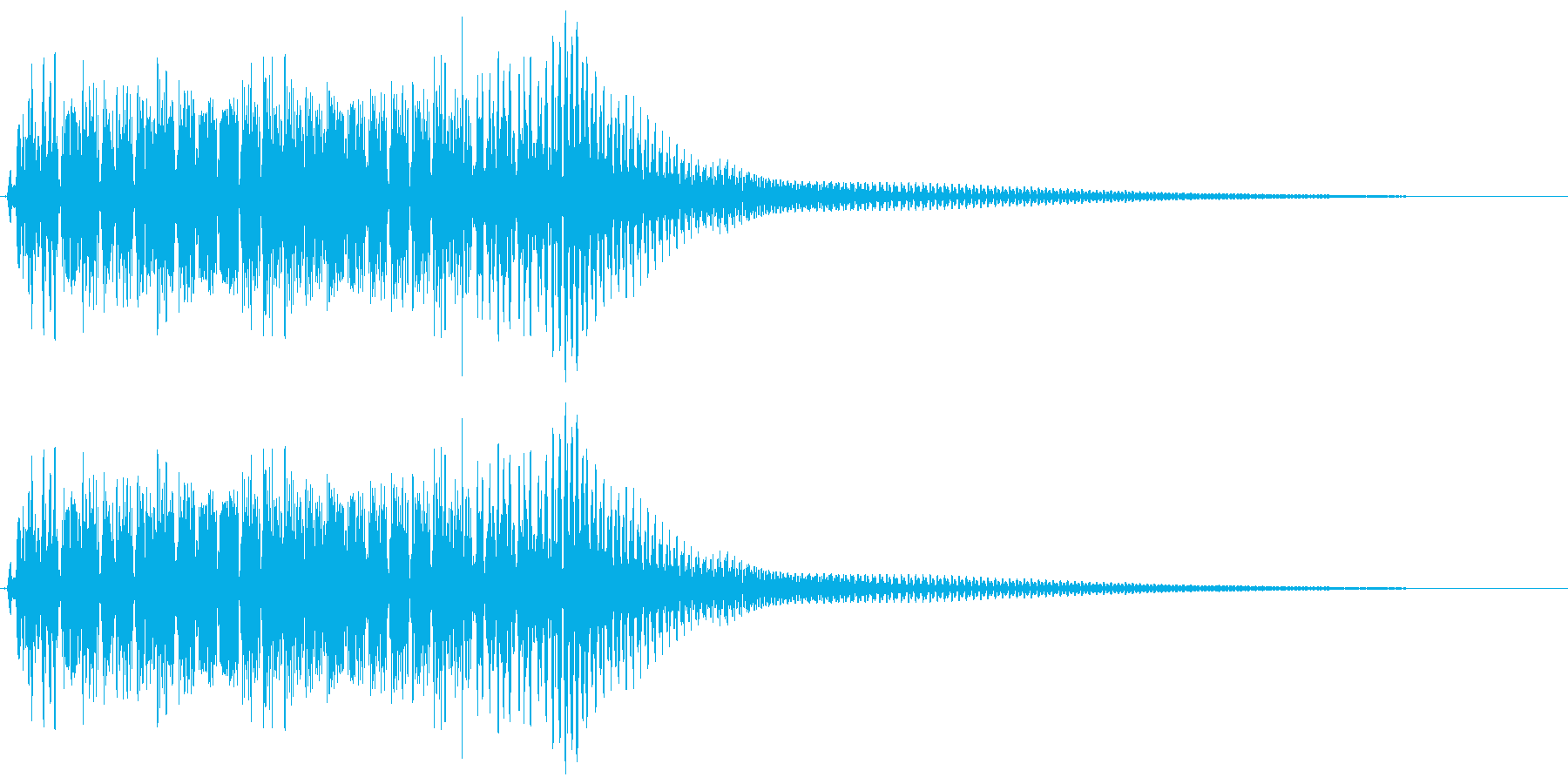 ビニョン。はね返る・踏みつける音(高)の再生済みの波形