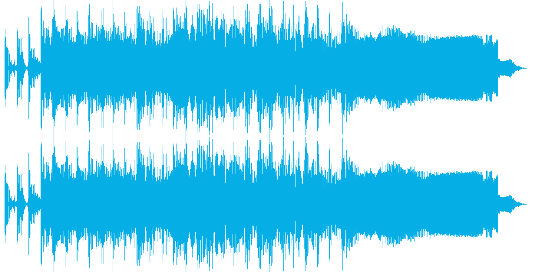 Rockな短めのジングルの再生済みの波形