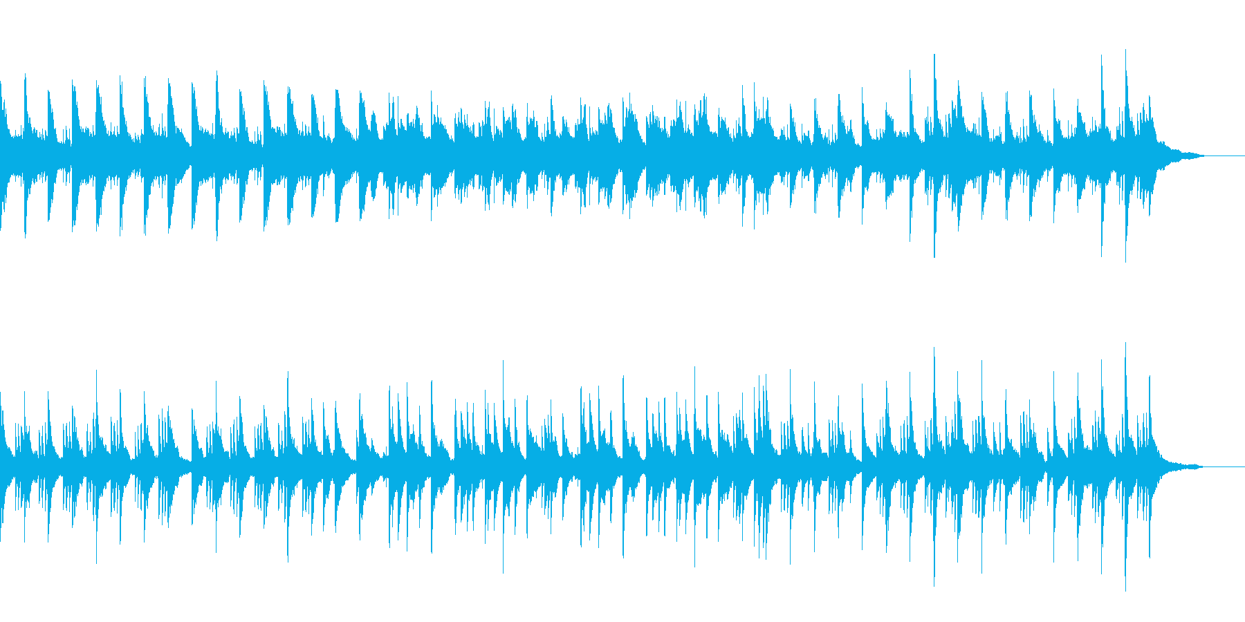 色あせた思い出をイメージしたピアノ曲で…の再生済みの波形
