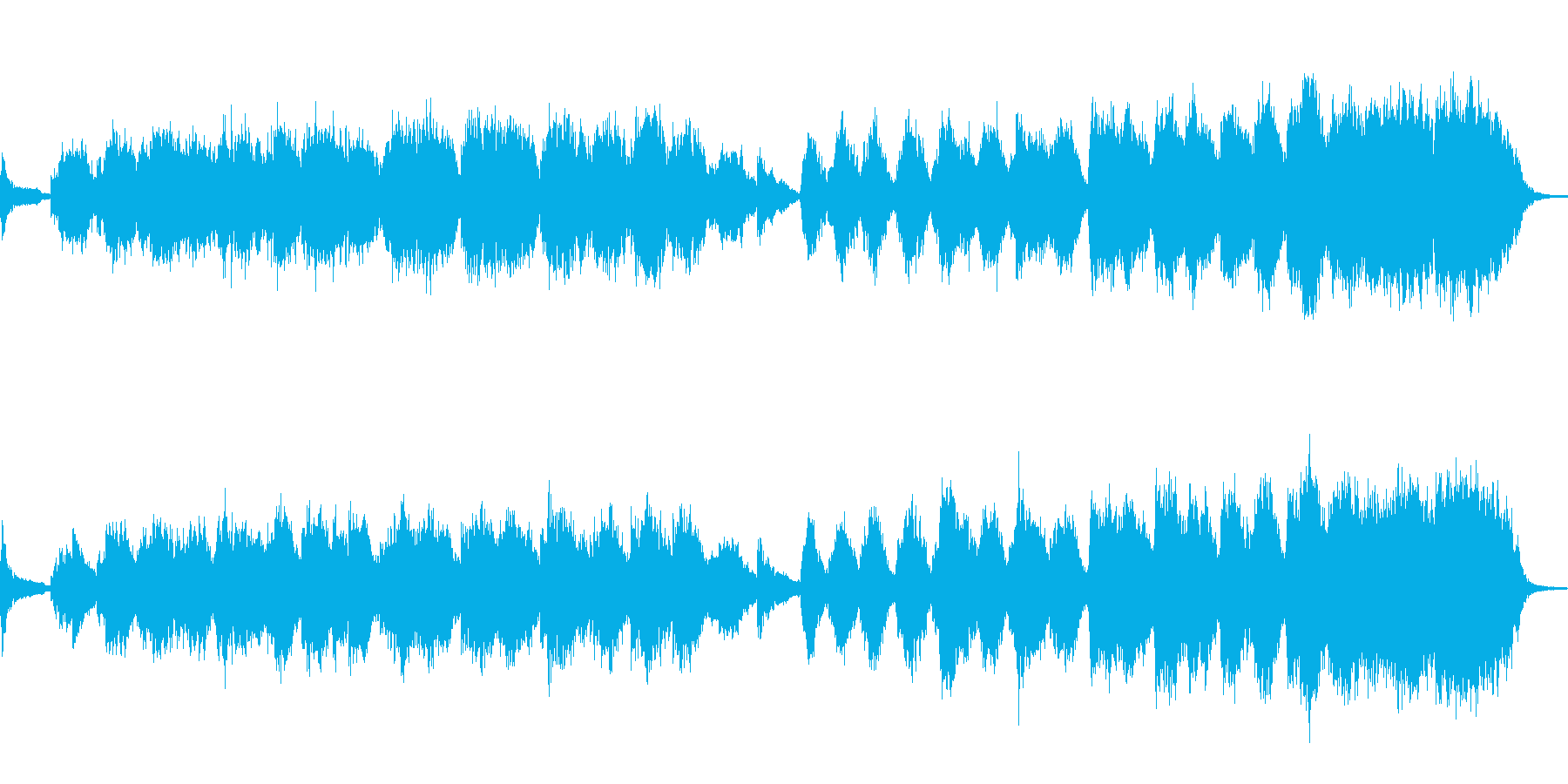 ダークでアダルトな曲の再生済みの波形