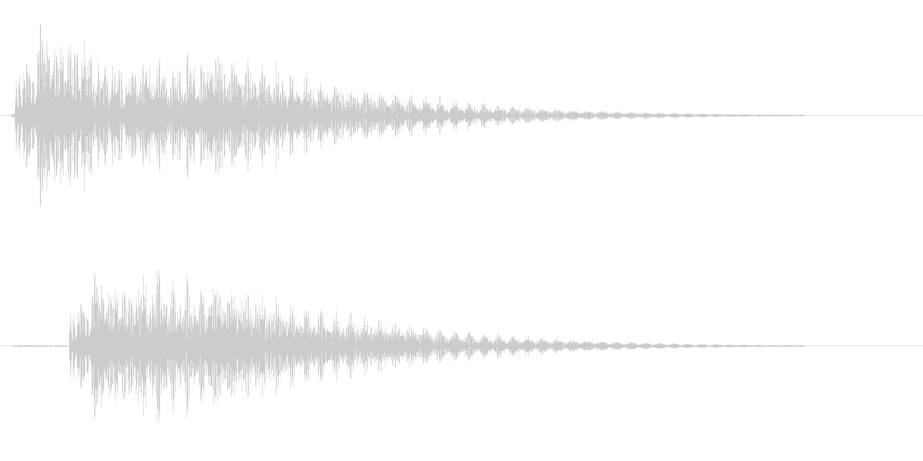 ポロン(ギターの音)の未再生の波形