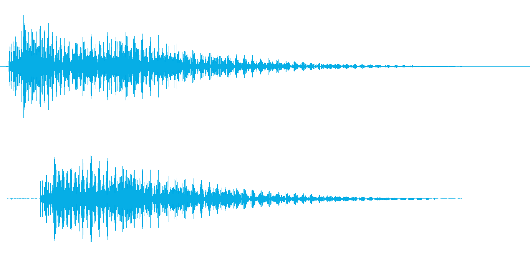 ポロン(ギターの音)の再生済みの波形