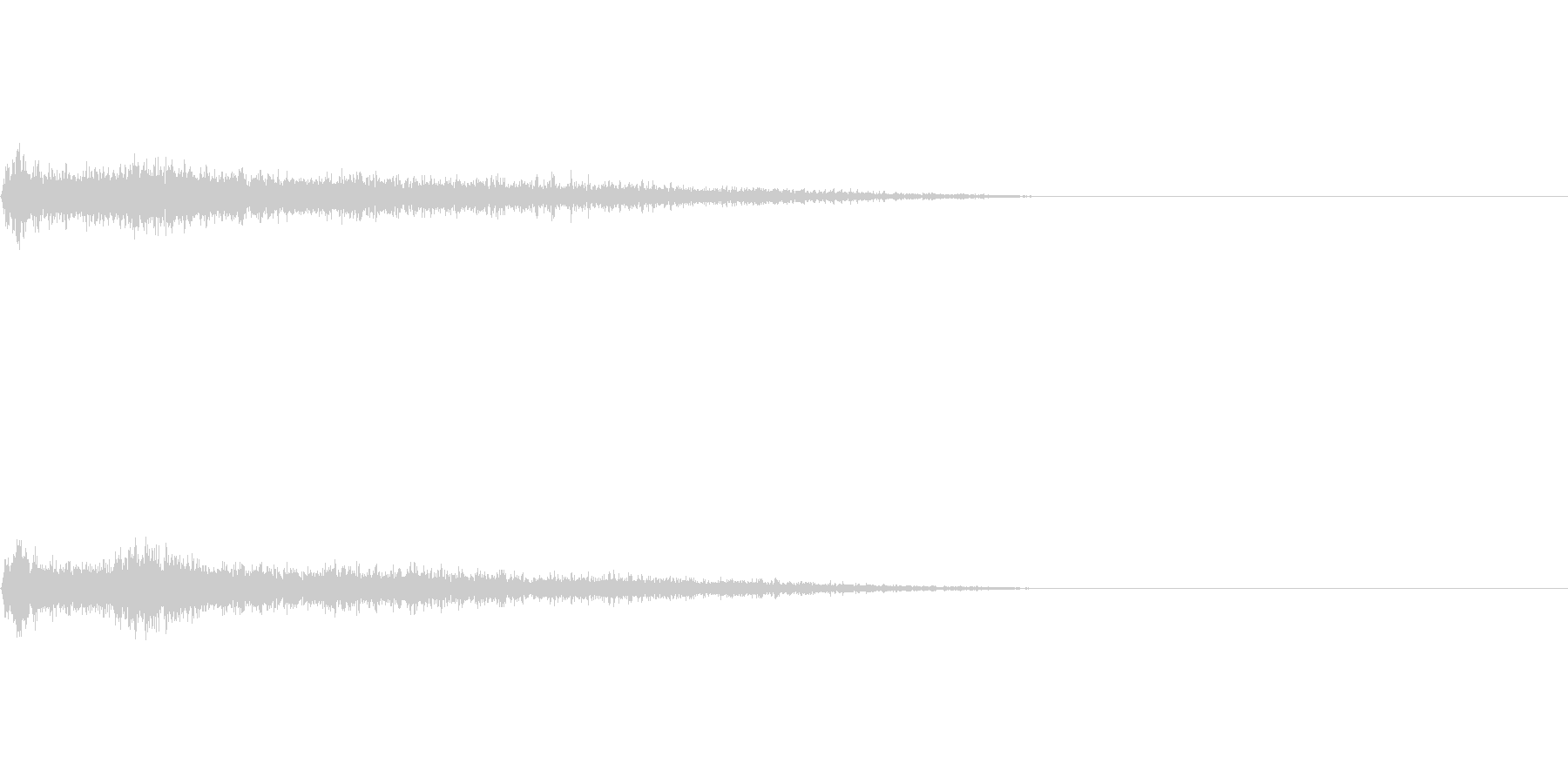 Bメジャー インパクト音 衝撃音の未再生の波形