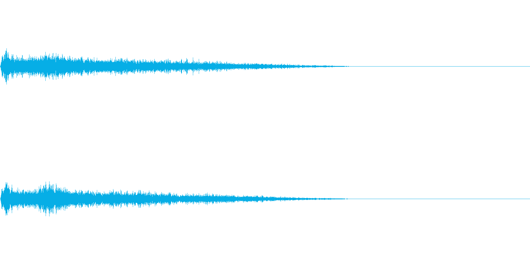 Bメジャー インパクト音 衝撃音の再生済みの波形