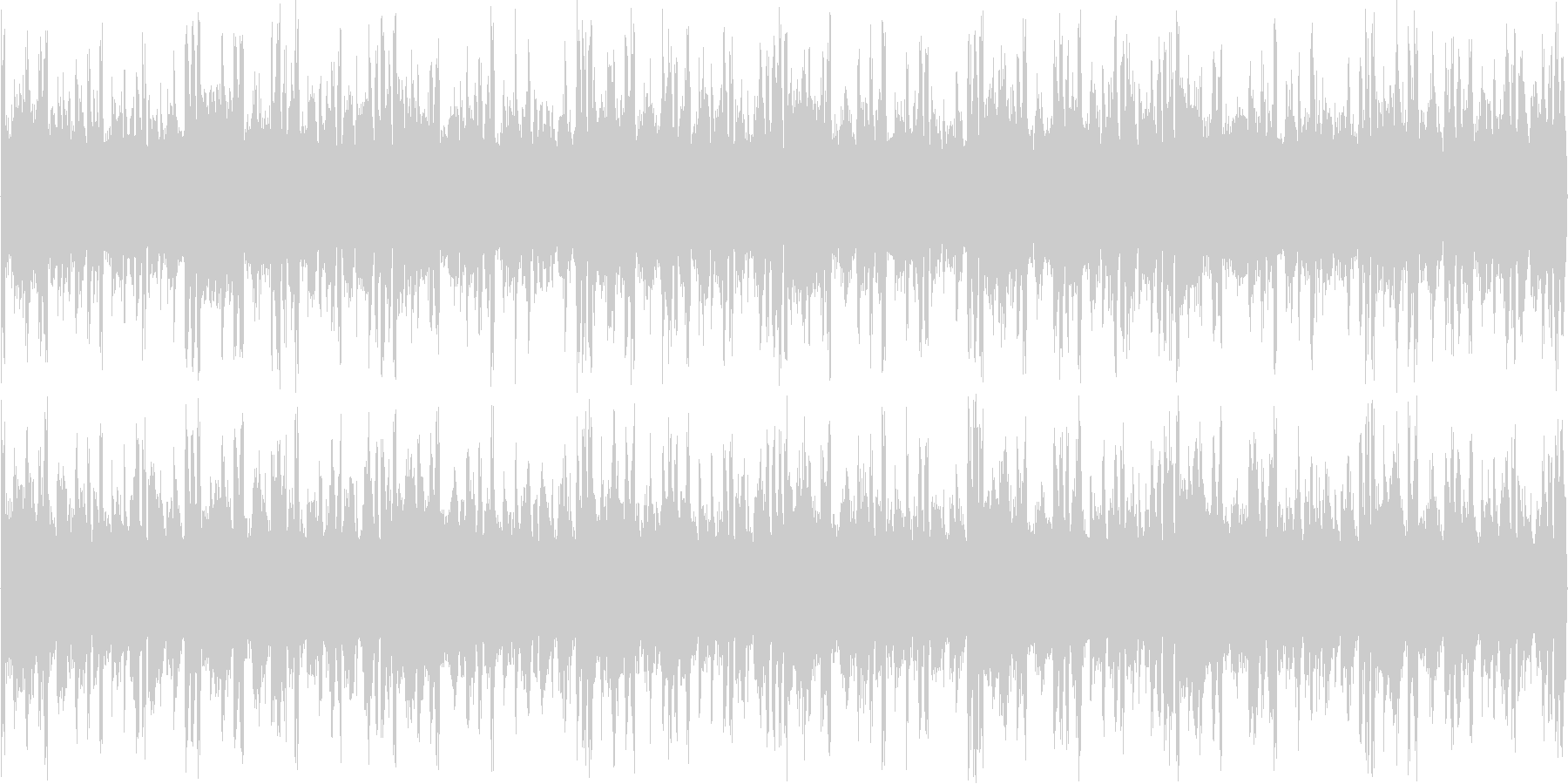 ハウスのリズムを強調した楽曲です。の未再生の波形
