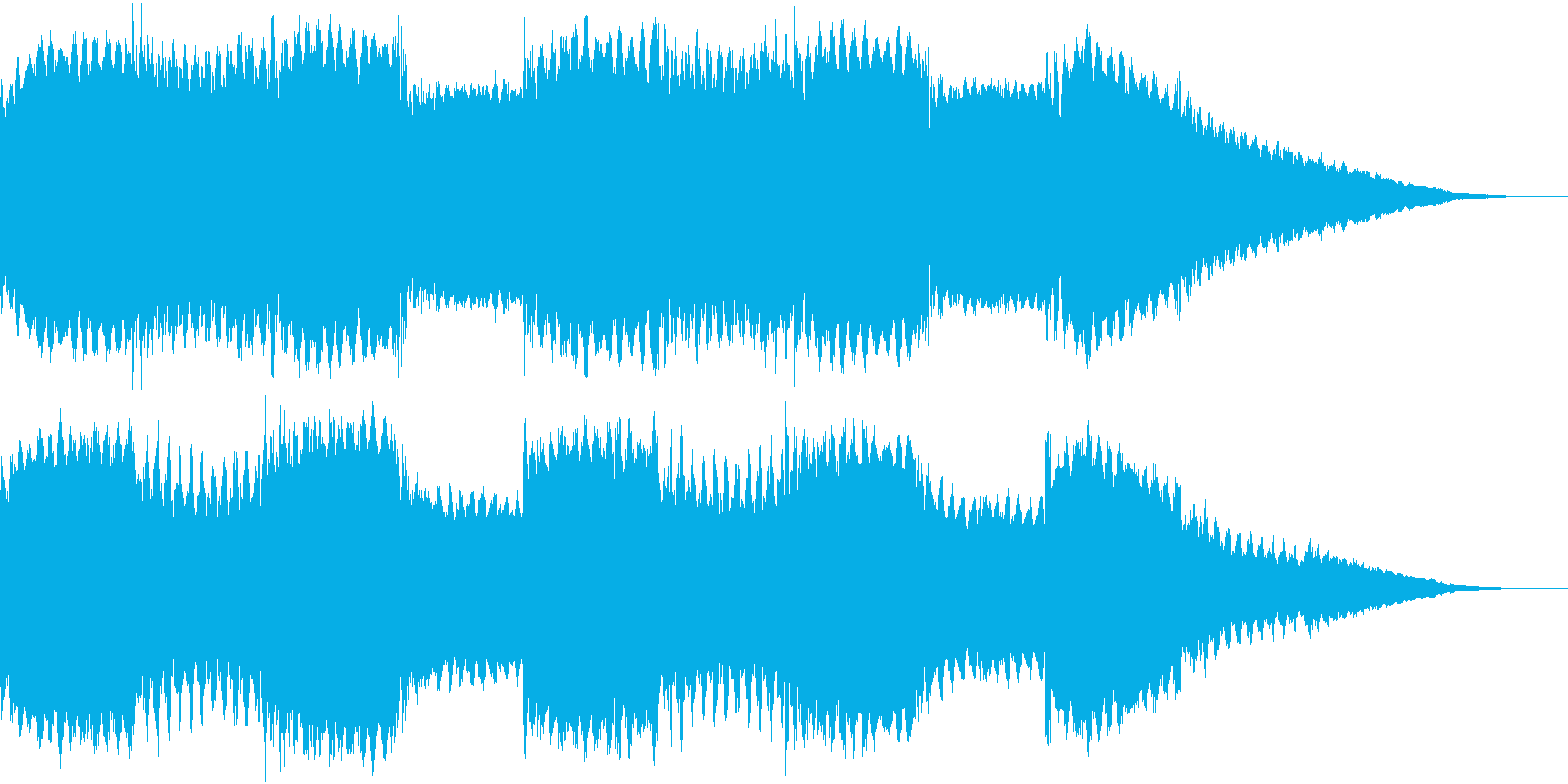 不気味なアンビエントホラー曲の再生済みの波形