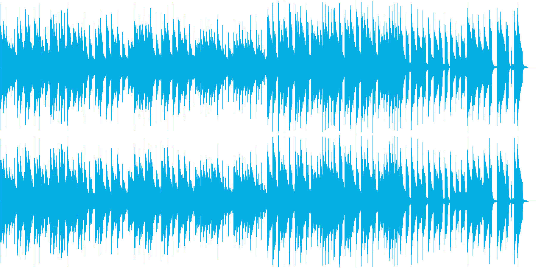 8bit コミカルなダークメルヘンBGMの再生済みの波形