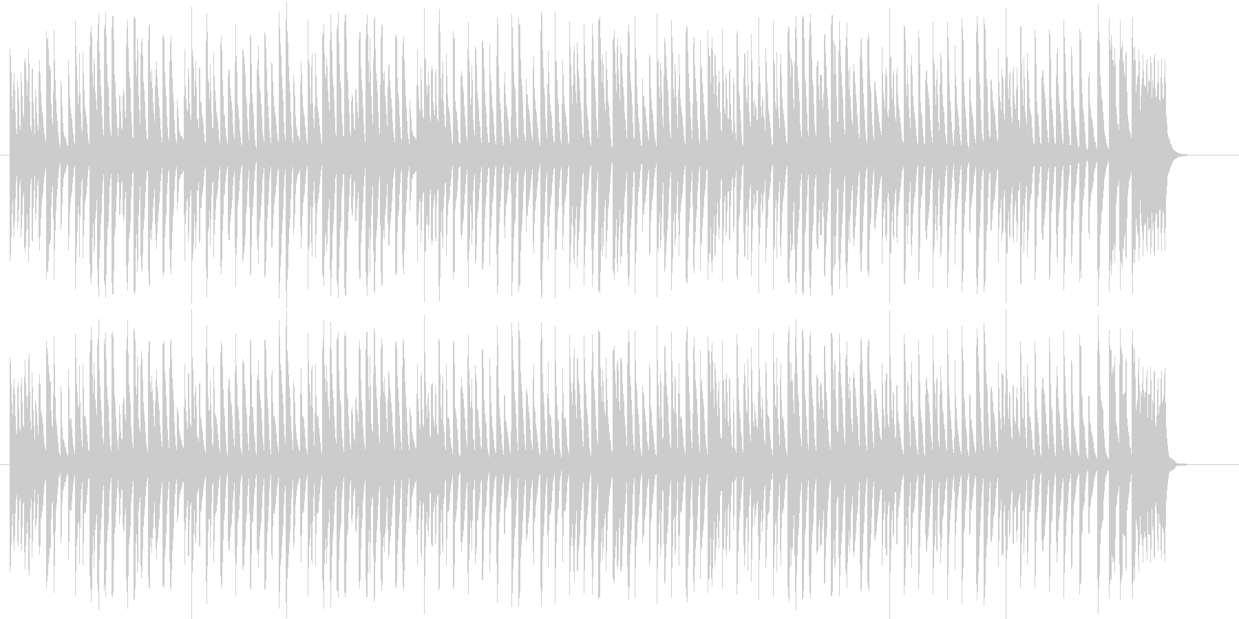 かわいらしく楽しいマリンバ曲の未再生の波形