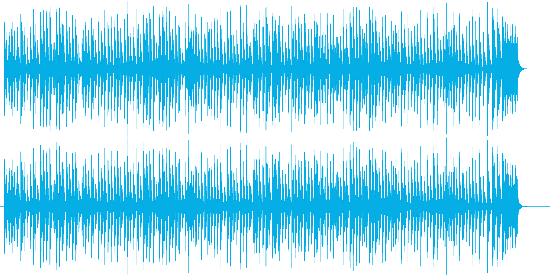 かわいらしく楽しいマリンバ曲の再生済みの波形