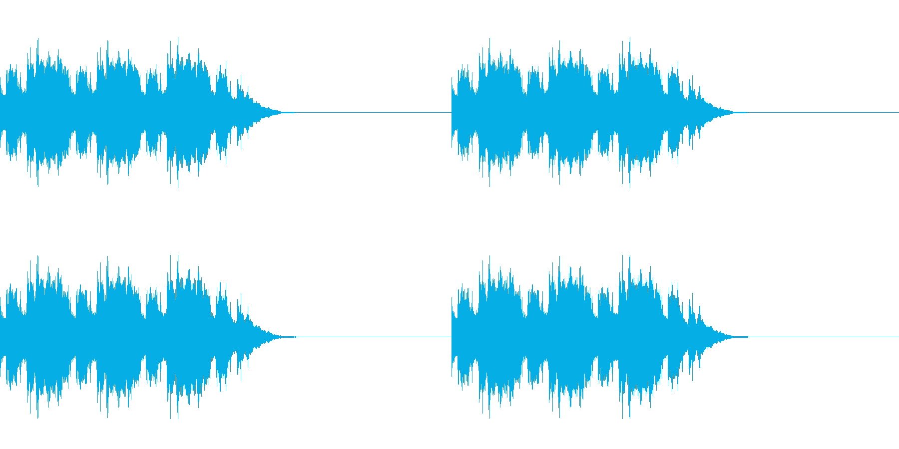 黒電話の着信音の再生済みの波形