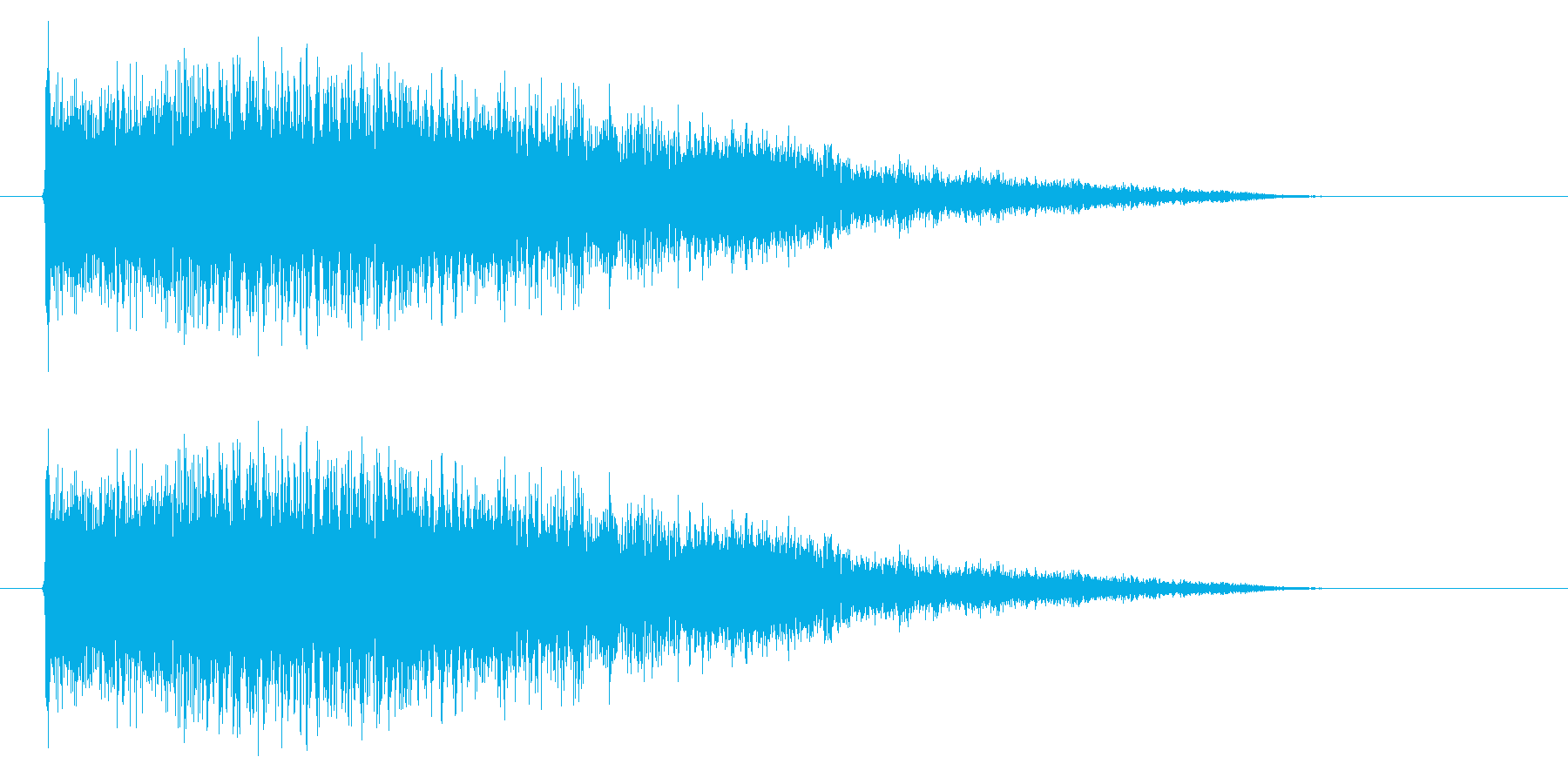 扉が開くようなピシューというSF的効果音の再生済みの波形