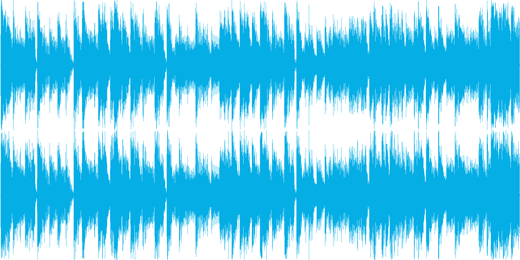 リズミックなイメージをした楽曲です。の再生済みの波形