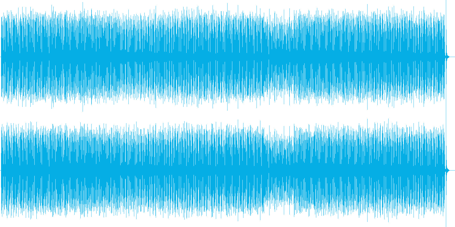かわいいシンセサイザー電子音の再生済みの波形
