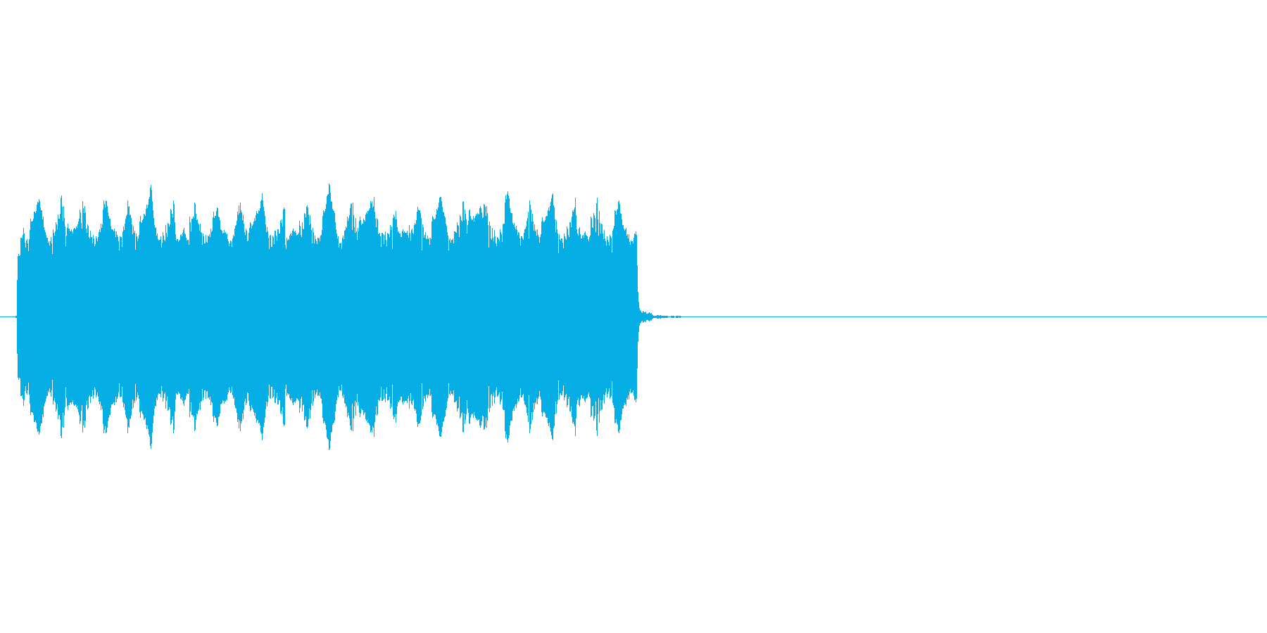 電話の着信音の再生済みの波形