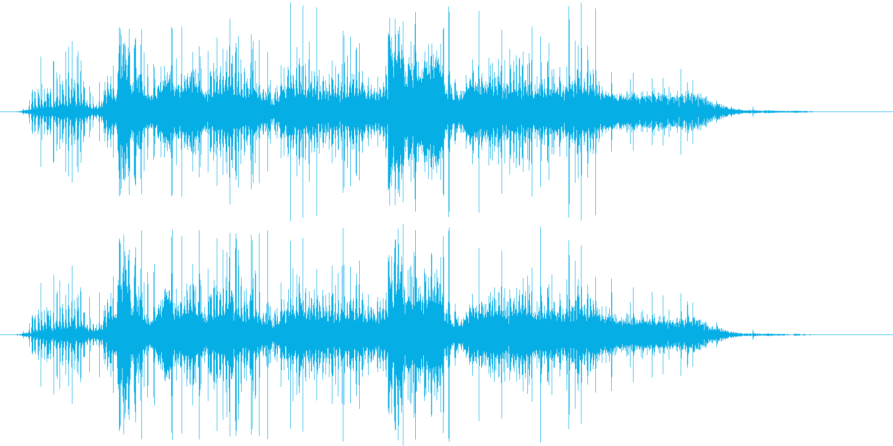 ビリビリ(電気が流れる音)の再生済みの波形