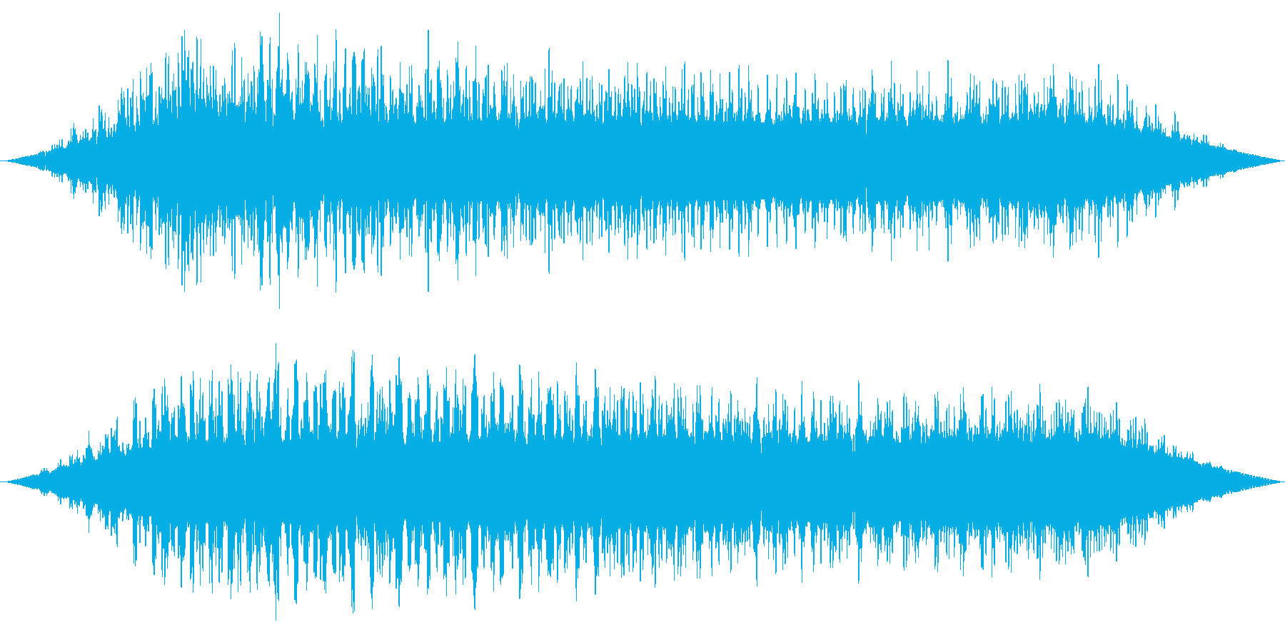 短めのノイジーな演出する音です。の再生済みの波形