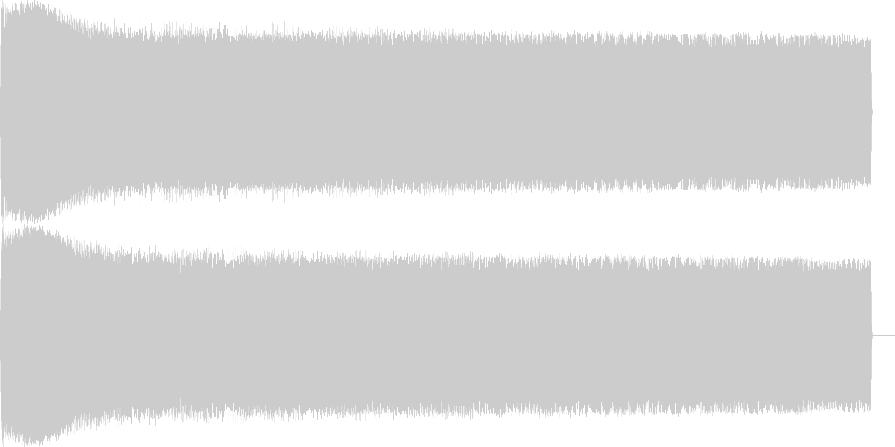 サイレン 低音 ループ可音源の未再生の波形