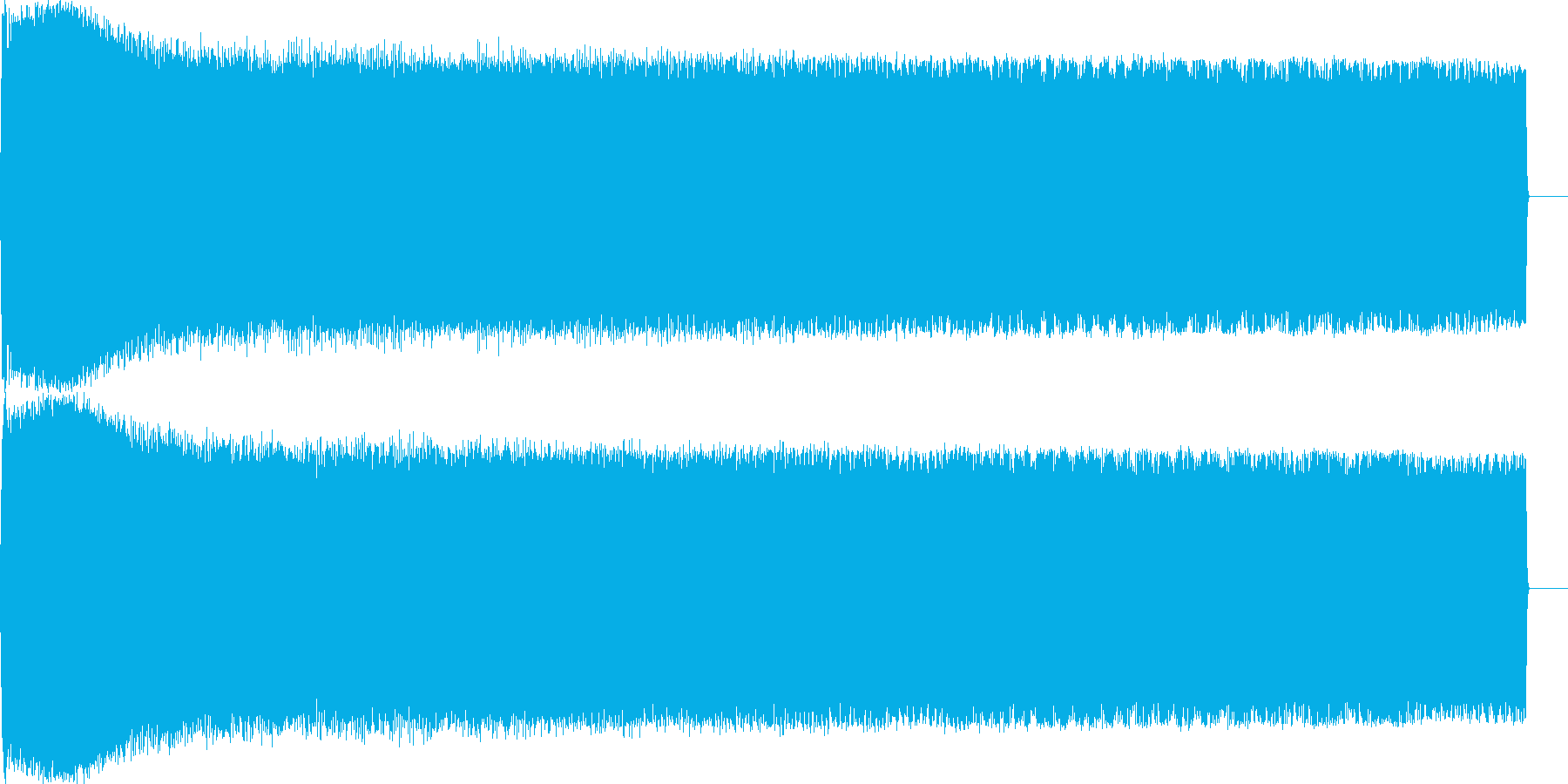 サイレン 低音 ループ可音源の再生済みの波形